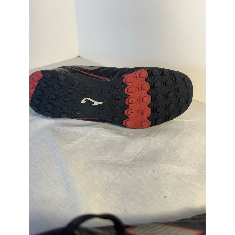 Joma Shoes Mens Size 9 Black Red Dribling Logo Indoor Soccer Sneakers
